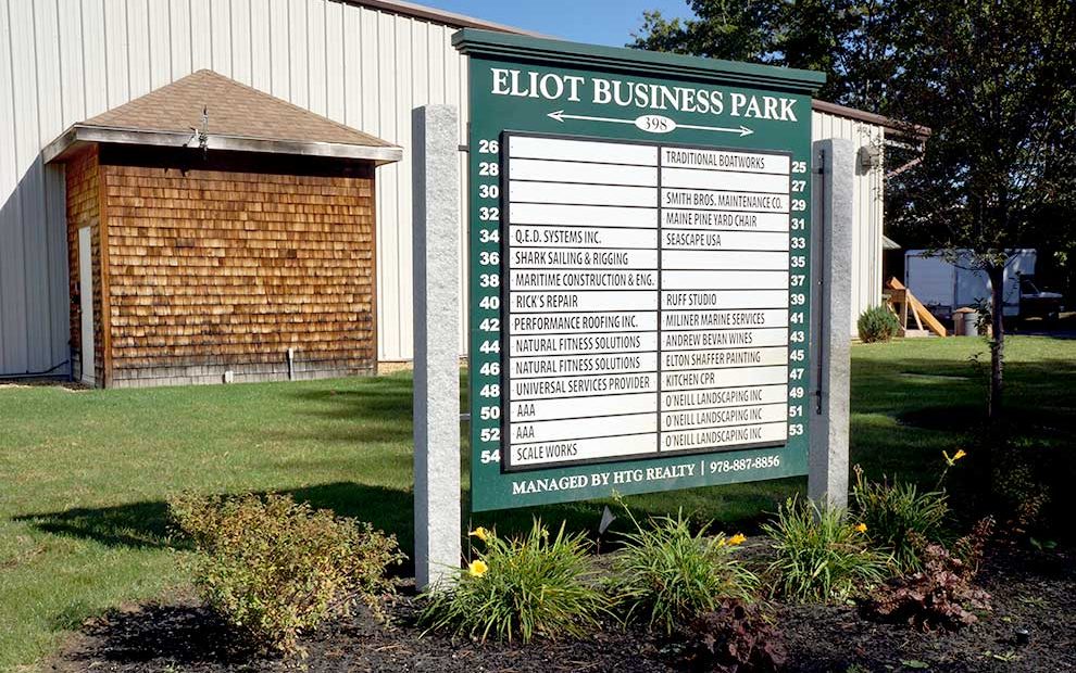 Eliot Business Park sign